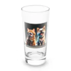 musashiyaのご機嫌な猫と犬 Long Sized Water Glass :front