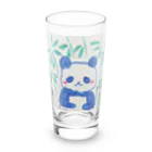 モチクマのモフモフパンダ君 Long Sized Water Glass :front