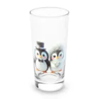 JUPITERの可愛い新婚ペンギンちゃん Long Sized Water Glass :front