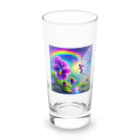 かるるんショップのアヤメと虹と妖精と Long Sized Water Glass :front