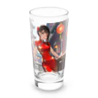 HokutoKenのチャイナ服少女 Long Sized Water Glass :front