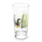 猫との風景の黒猫と森グラス Long Sized Water Glass :front