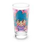 にじわたりねこのかわいい心　女の子イラスト Long Sized Water Glass :front