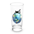 amecatsの地球と黒猫 Long Sized Water Glass :front