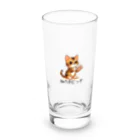 CROWN−CLOWNの【ベンガル】猫の手どうぞ Long Sized Water Glass :front