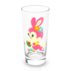 きゅきゅ堂のおでかけうさぴょん Long Sized Water Glass :front