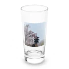 puakeli 合同会社の枝垂れ桜と五重塔 Long Sized Water Glass :front