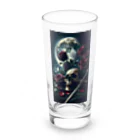 kazeou（風王）の死神と薔薇（縦）AI生成 Long Sized Water Glass :front