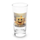 (^_^)はっぴーすまいるニコニコ『Happy Smile 2525』のチーズスマイル Long Sized Water Glass :front