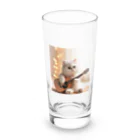 Yuji_Koroのアコギと白い子猫 Long Sized Water Glass :front