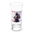 日本文化デザインショップの「侍スピリット」プレミアム侍Tシャツ Long Sized Water Glass :front