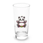 アニマルホビーズの相撲パンダ Long Sized Water Glass :front