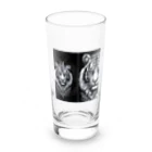 dai-k_1977のカッコいい強そうなトラ Long Sized Water Glass :front