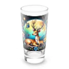 momoart8888の満月の花🦌🌝 Long Sized Water Glass :front