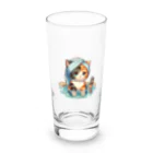 さざれいしの三毛猫さんの入浴 Long Sized Water Glass :front