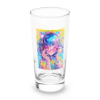 no_mi_Ke08のメガネの可愛い女の子のキャラクター Long Sized Water Glass :front