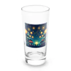 tanantの夏祭り、提灯が灯る下で花火をみている Long Sized Water Glass :front