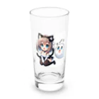 ハローにゃんポコちんストア ～幻想の世界へようこそ～の猫耳キャットガール＆ゴースト Long Sized Water Glass :front