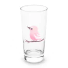 mikankanのピンクの小鳥ちゃん Long Sized Water Glass :front