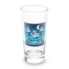 キャラクターズのキラキラ夜景飛行くん Long Sized Water Glass :front