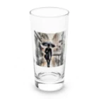 ryouskyの灰色の都会の舗道を歩く紳士 Long Sized Water Glass :front