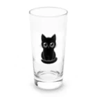 Mizuki・ASIA CATの黒猫さん❤️ Long Sized Water Glass :front