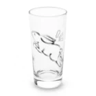 はる_社務所のうさぎ　和風 Long Sized Water Glass :front