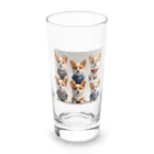 ATOMパパのコーギー集合！ Long Sized Water Glass :front