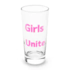 あい・まい・みぃのGirls Unite-女性たちが団結して力を合わせる言葉 Long Sized Water Glass :front