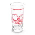 knockin-bluesの暖炉の灯入れ猫(赤) Long Sized Water Glass :front