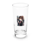 可愛い女の子グッズ販売の可愛いJKポニーテール Long Sized Water Glass :front