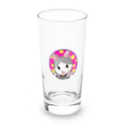 タマオのDIYのタマオロゴ ピンク Long Sized Water Glass :front