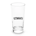 せたが屋さんの世田谷Tシャツ　ブラックロゴ(setagaya item) Long Sized Water Glass :front