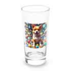 tomopan4575のはしゃぐわんちゃん Long Sized Water Glass :front