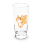 shopアルーニョのキュートなワクワクねこ Long Sized Water Glass :front