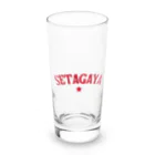 せたが屋さんの世田谷グッズ　レッドロゴ（setagaya item） Long Sized Water Glass :front