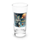 jolieplusのかっこいいバスケネコ😺 Long Sized Water Glass :front