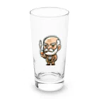 trypsin8080のアメリカンBBQのかわいいキャラクター　スモーキー・サム Long Sized Water Glass :front