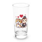 HERAX(へラックス）2号店の犬猿の仲～愛の力で仲良し～ Long Sized Water Glass :front