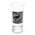 Bonmaru☆ぼんまるのモノクロ蛇のタペストリー Long Sized Water Glass :front