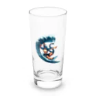 Isekai_animal_manの夏だ！ドラゴンもサーフィンだ Long Sized Water Glass :front