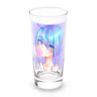 World_Teesのバブルガムを噛むアニメガール 日本の美学 アニメオタク Long Sized Water Glass :front