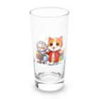 アミュペンのかわいい猫ちゃんと一緒にお買い物🐱💼  Long Sized Water Glass :front