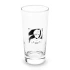 sports_thanksのイケメンサッカーイラスト Long Sized Water Glass :front