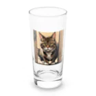 manaco-の覗き猫ちゃん Long Sized Water Glass :front