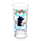 エネハピる〜🫧✨の🌹✨Dancing SHADOW Cat✨ Long Sized Water Glass :front