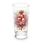 まんまるちゃんの薔薇とフルーツのSweetな香り Long Sized Water Glass :front