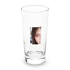 Be proudの青い瞳の女性 Long Sized Water Glass :front