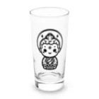 BOSATUのかわいい菩薩のシンプルイラスト Long Sized Water Glass :front