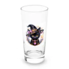 黒猫ギャラリー🐈‍⬛の黒猫の魔法使い Long Sized Water Glass :front